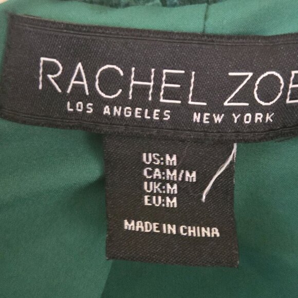 Rachel Zoe Green Boucle Cropped Jacket Size M - Picture 6 of 7